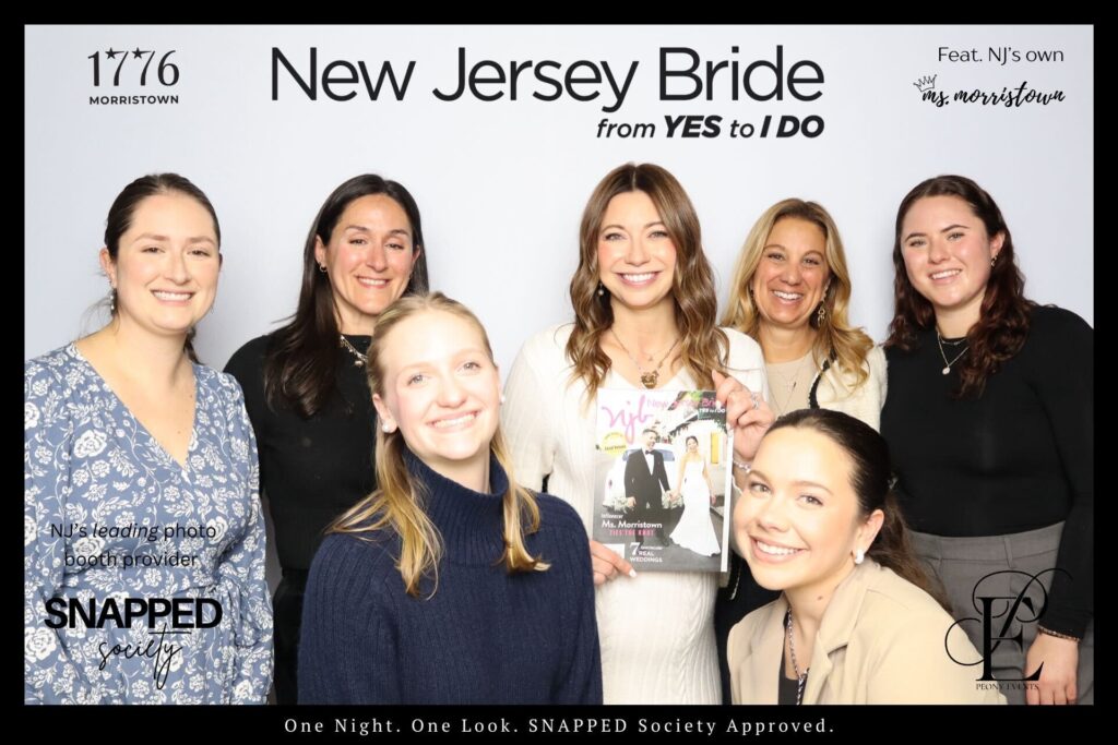 New Jersey Bride revealed its latest cover, featuring the wedding of local influencer Ms. Morristown, during at party at 1776 in Morristown.