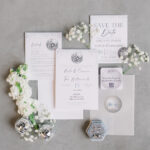 Lots of Disco Balls & a Blue Wedding Gown at This Wedding in a Restored Bank