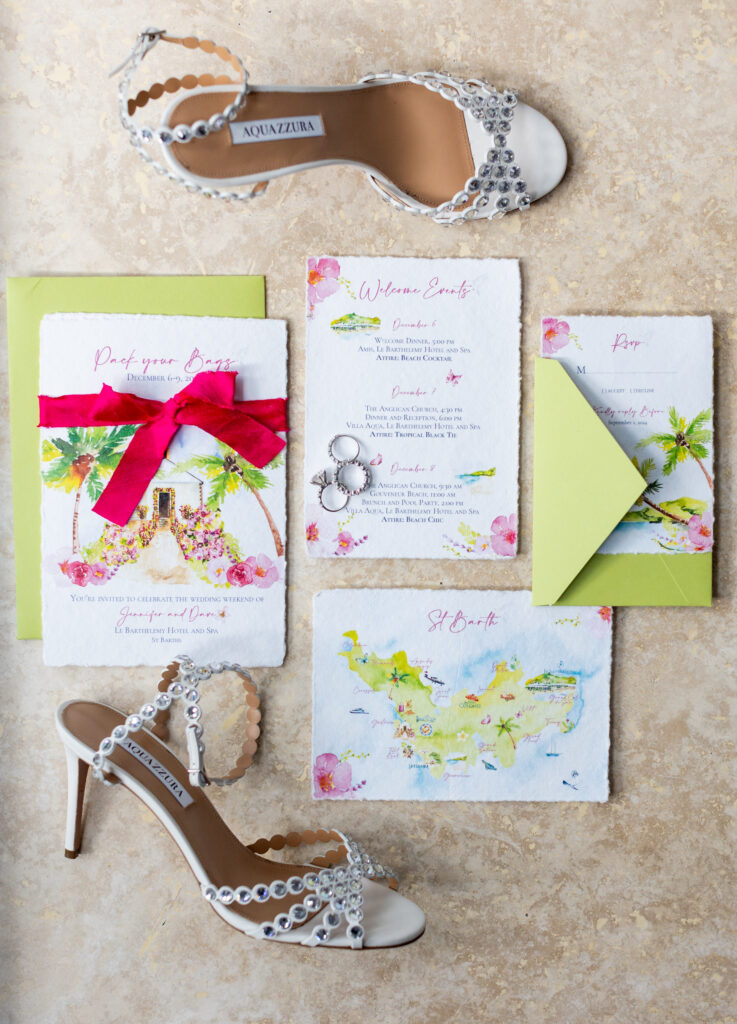 This NJ couple had a destination wedding in St. Barts.