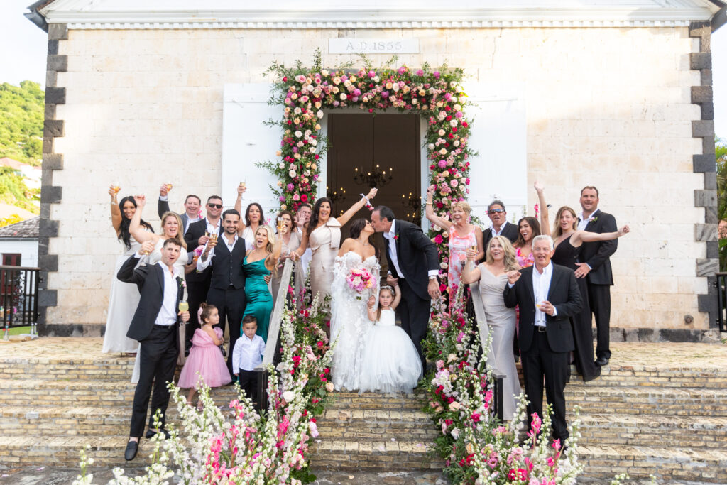 This NJ couple had a destination wedding in St. Barts.