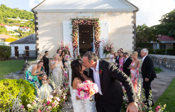 This NJ couple had a destination wedding in St. Barts.