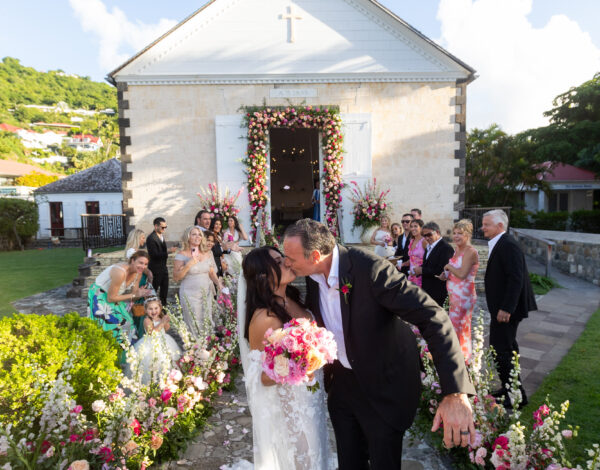 This NJ couple had a destination wedding in St. Barts.
