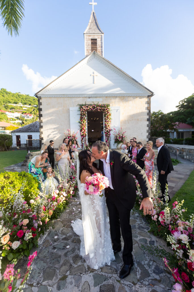 This NJ couple had a destination wedding in St. Barts.