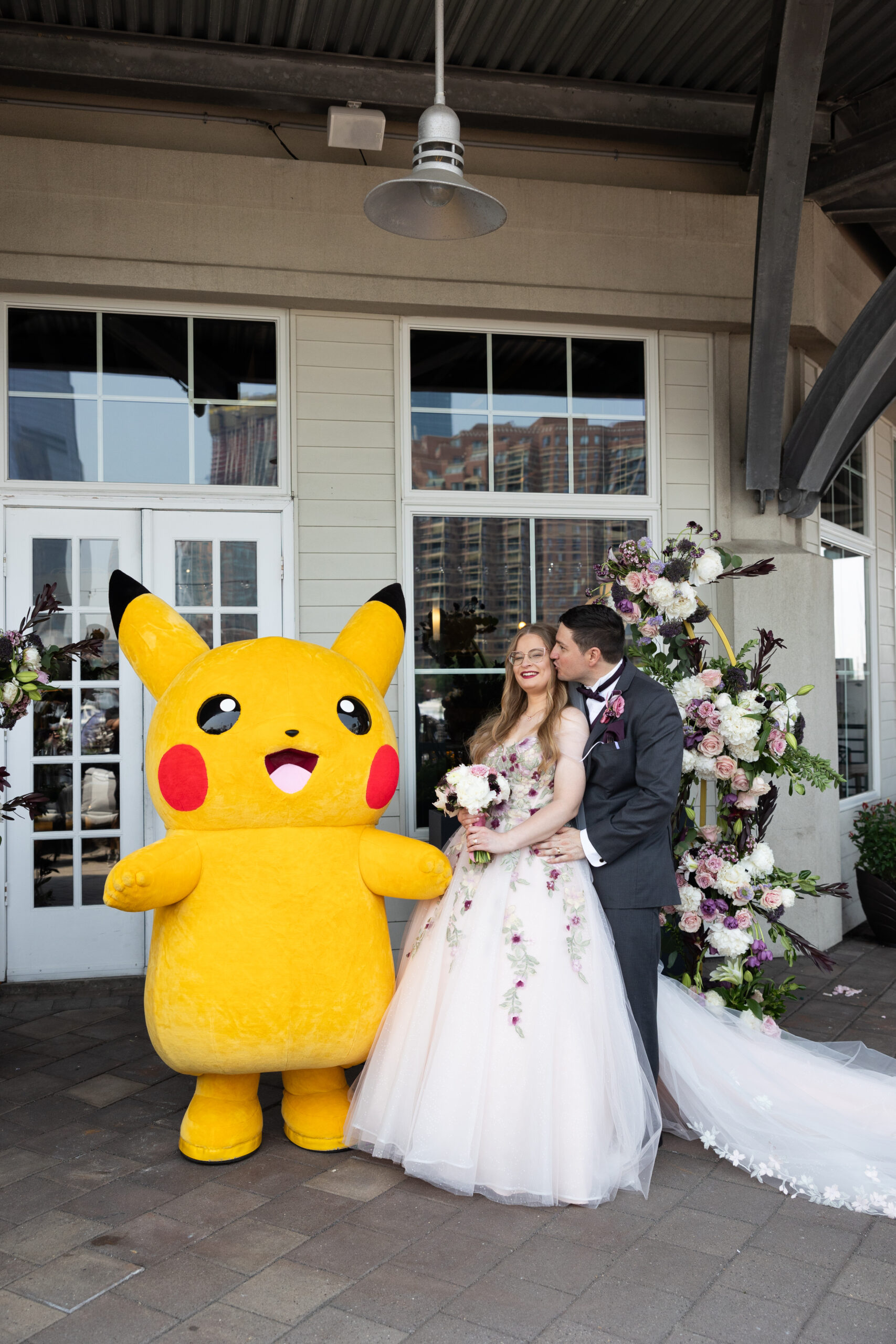 This couple won an all-expenses-paid wedding at Pokemon GO Fest in Jersey City.