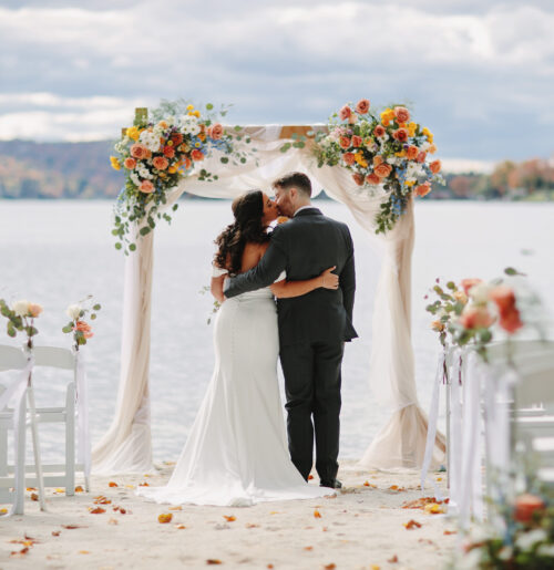 The wedding of A Cheery Color Scheme in the Decor, Flowers & Bridesmaid Dresses at This Lake Mohawk Country Club Wedding A stunning wedding at Lake Mohawk Country Club in New Jersey.