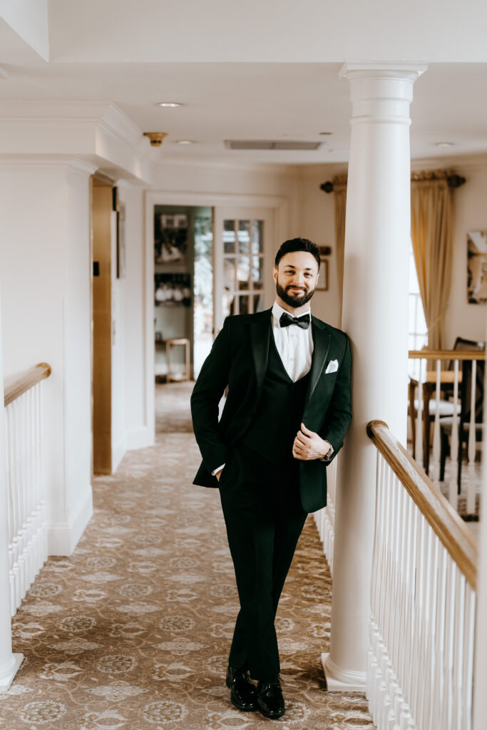 A wedding at the Olde Mill Inn in Basking Ridge, New Jersey.