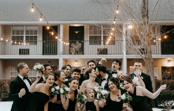 The wedding of Tons of Warm Candlelight & All-White Florals at This Cozy Winter Wedding at Olde Mill Inn A wedding at the Olde Mill Inn in Basking Ridge, New Jersey. Gallery 7