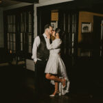 Baby’s Breath Surrounded the Chandeliers at This Snowy Winter Ryland Inn Wedding