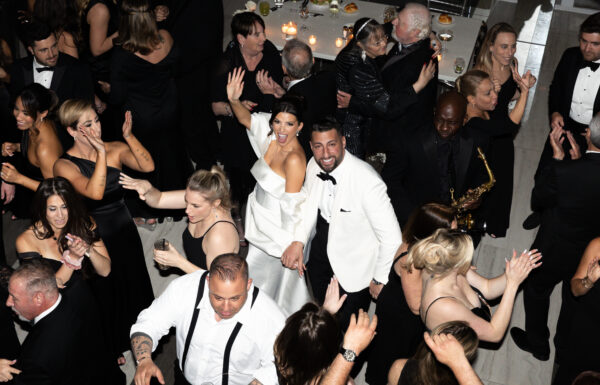 The wedding of Live Entertainment Plus a DJ Paired With Stunning NYC Views at This Hudson House Wedding A wedding at Hudson House in New Jersey. Gallery 14