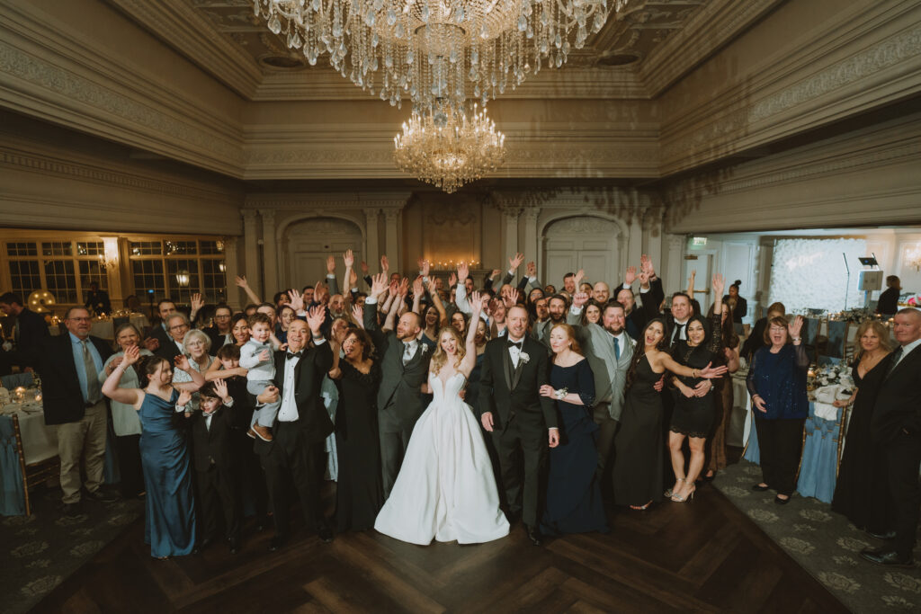 Sedona and Kevin Origini got married during the blizzard of 2026 at the Park Savoy Estate in Florham Park, New Jersey.