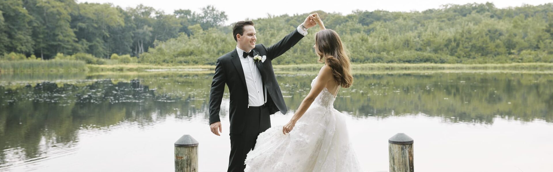 Spring Lake Provided a Beautiful—and Meaningful—Backdrop for This Wedding