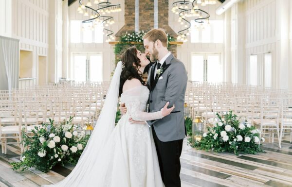 Delicate Touches of Greenery Created an Ethereal Vibe at a Cozy and Rustic Venue