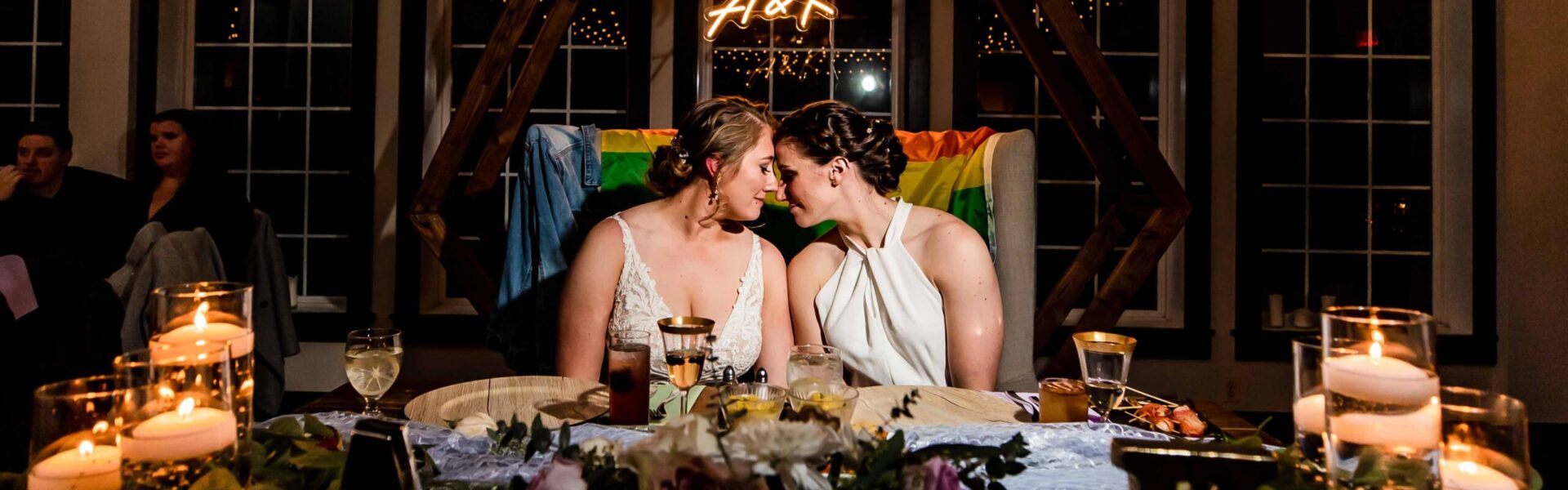 These Brides Celebrated Their Love of Rugby at Their Running Deer Golf Club Wedding