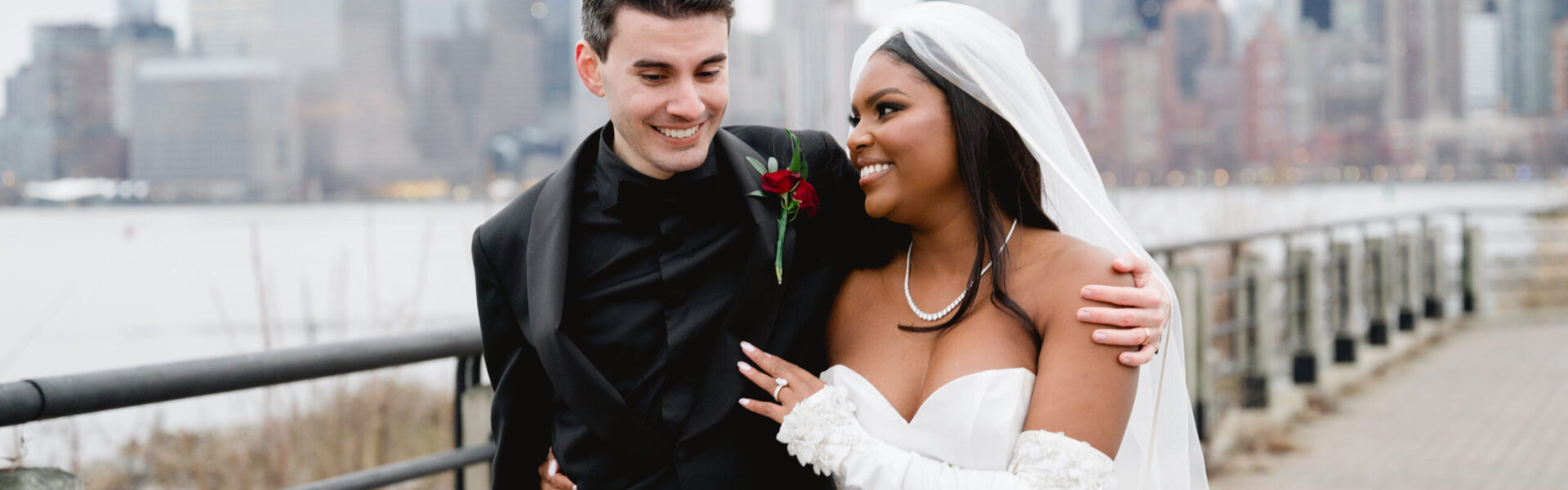 This Jersey City Wedding Exuded Sultry and Romantic Vibes
