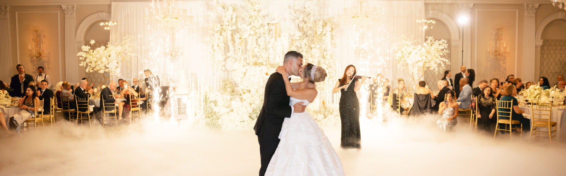 Over-The-Top White Florals Created a Fairytale Wedding