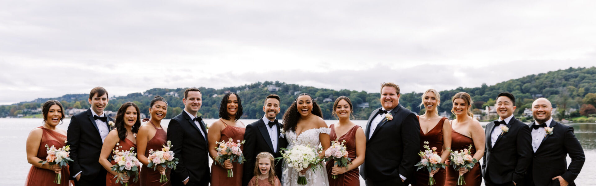 ‘Happy Camp Vibes’ & a Waterfront Ceremony at This Lake Mohawk Country Club Wedding