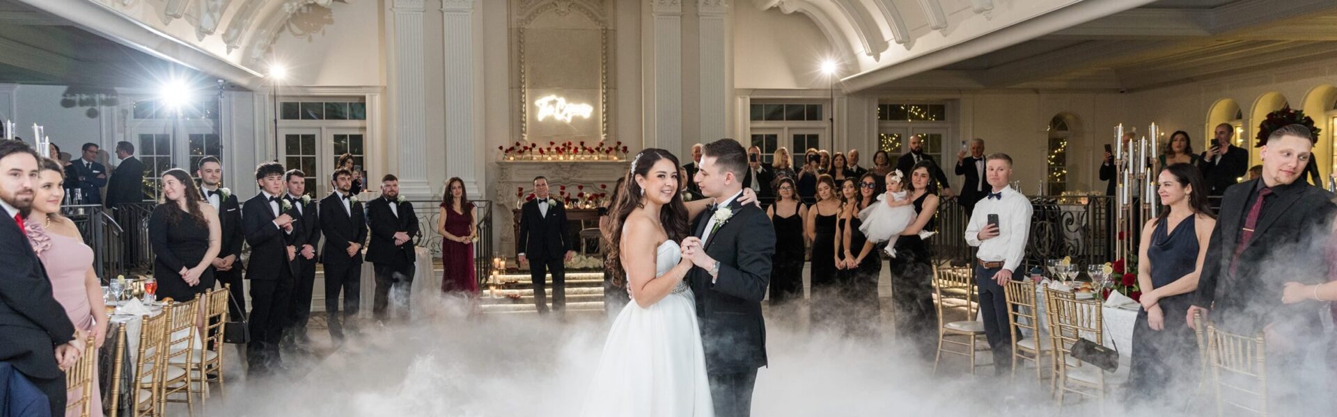 Just One Speech, a Private Cake-Cutting and CO2 Cannons at This Timeless Wedding