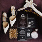 An Epic Signature Cocktail Wall at This Winter Wedding at The Meadow Wood