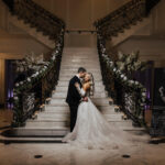 An Epic Signature Cocktail Wall at This Winter Wedding at The Meadow Wood
