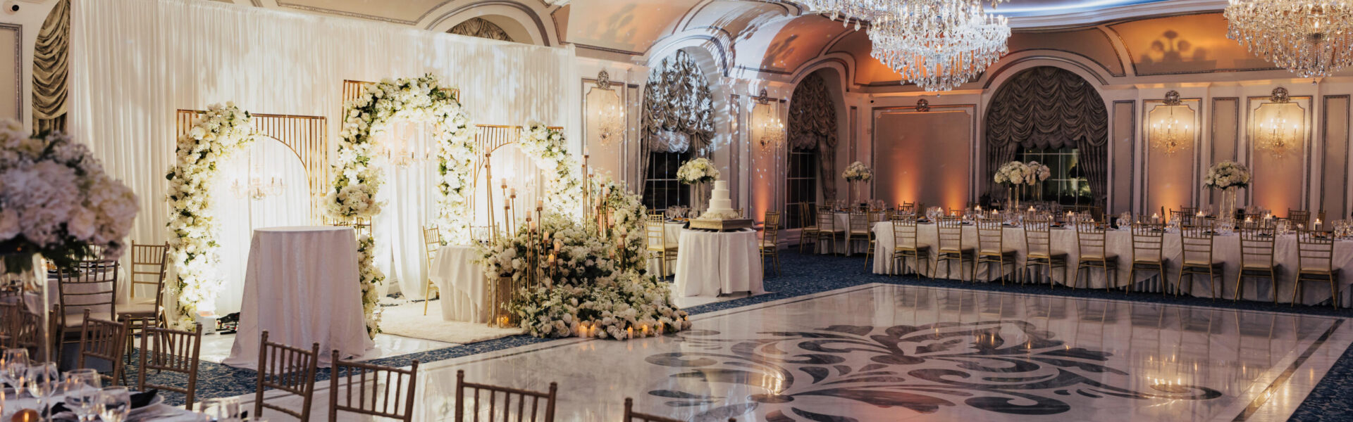 An Epic Signature Cocktail Wall at This Winter Wedding at The Meadow Wood