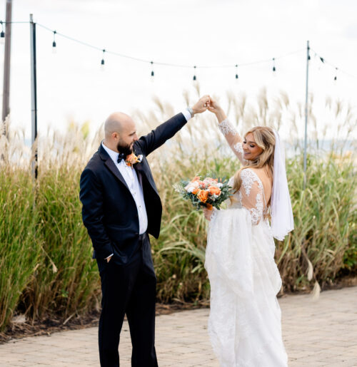 The wedding of A Shore Sunset & Boho-Chic Style at This Fall Wedding at Ocean Place Resort & Spa A wedding at Ocean Place Resort in Long Branch NJ.