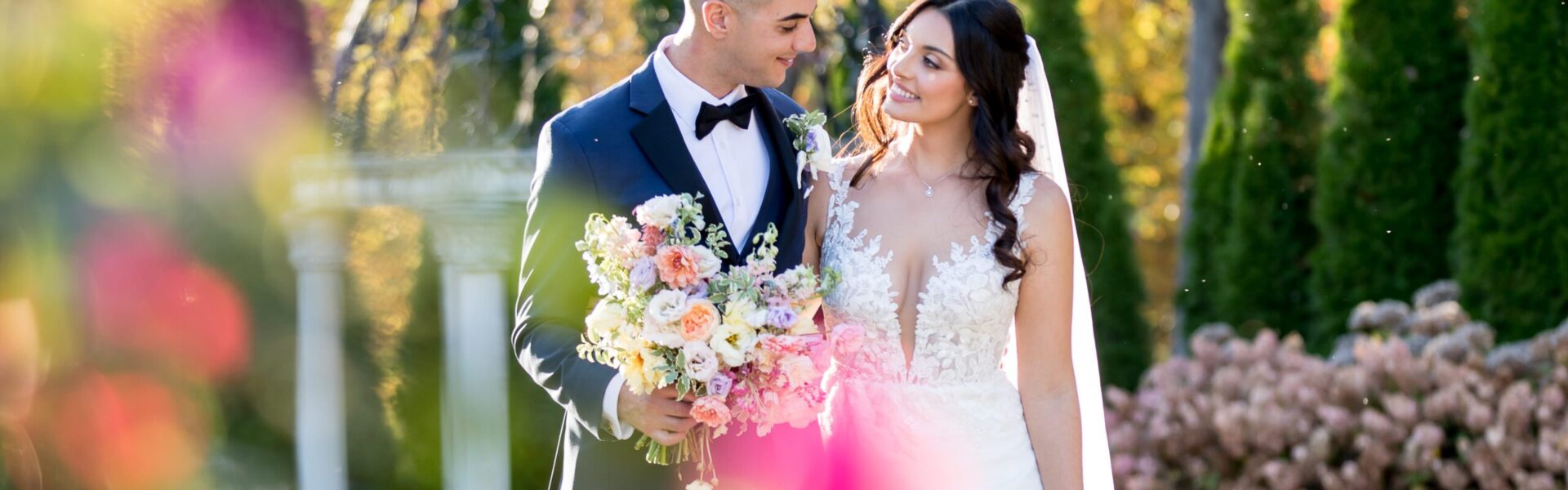 A Whimsical Garden-Themed Wedding With Butterfly Touches