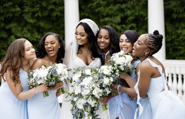 Touches of Blue Made This Glam Wedding Special