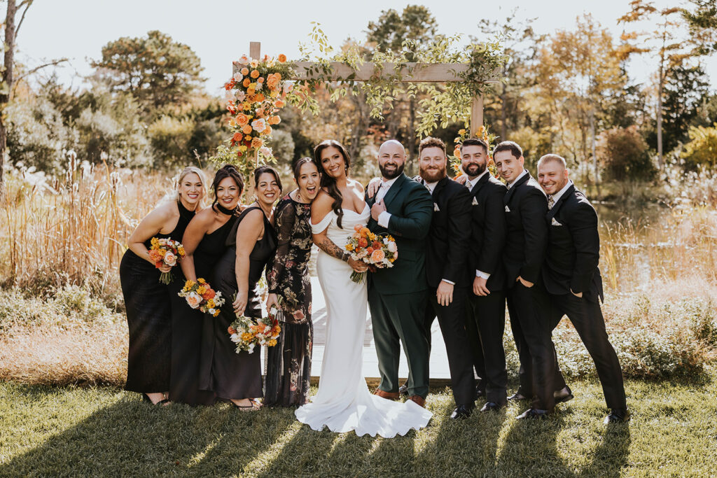 A wedding at Farm on Main in West Creek NJ.