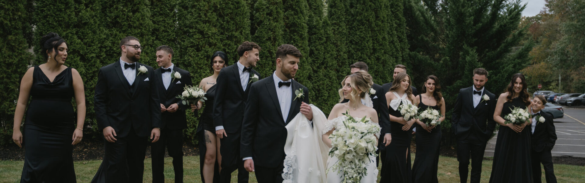 An Elegant Black and White Wedding With Swan Details