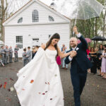 Thrifted Decor Added a Vintage Vibe to Their Hotel Wedding at The Shore