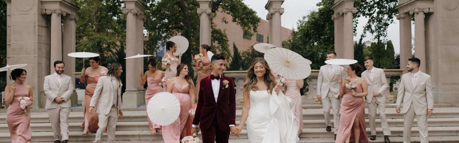 An Industrial-Meets-Garden Aesthetic,  Fun First Dance and Plant-Based Menu