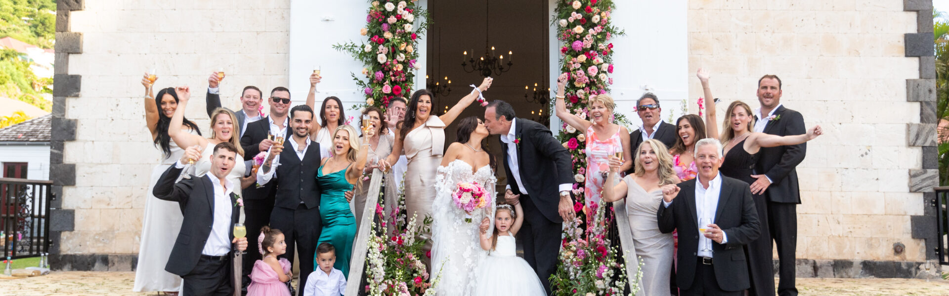 This Couple’s St. Barts Destination Wedding Was a “Garden Heaven”