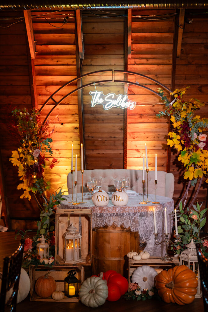 A rustic fall wedding at the Barn at Perona Farms in Andover NJ.