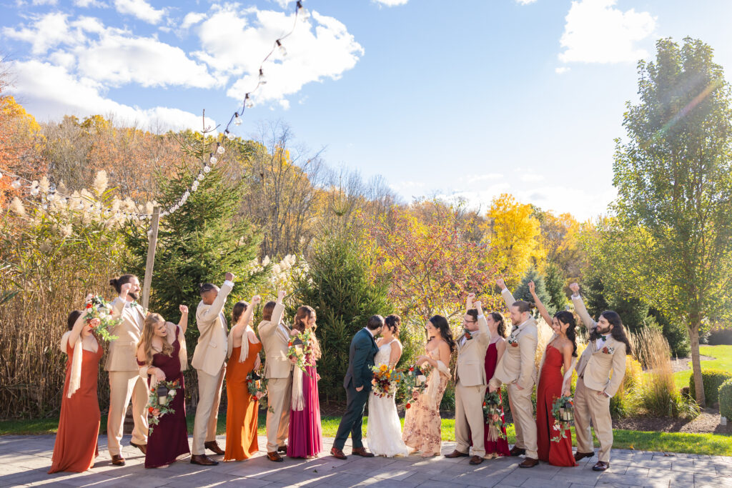 A rustic fall wedding at the Barn at Perona Farms in Andover NJ.