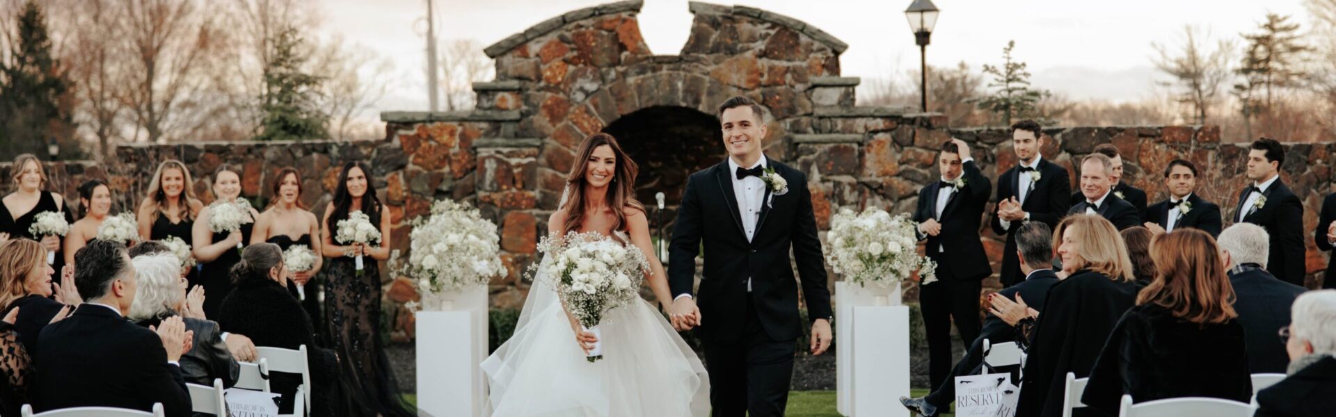 All the Guests Wore Black at This Elegant & Romantic Wedding