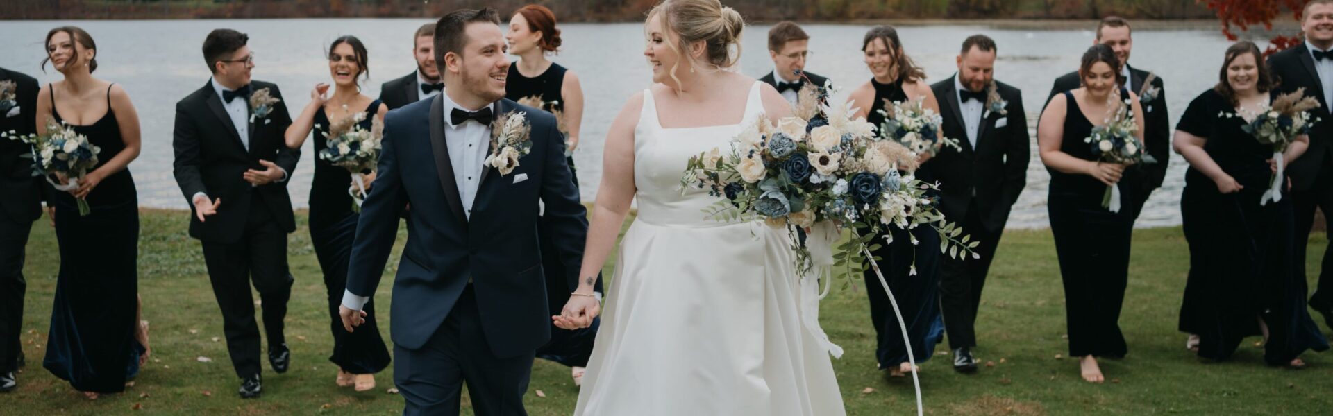 Lakefront Views and the Couple’s French Bulldog Made This Day Special