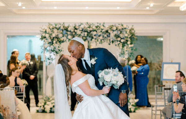 It Snowed For Their First Look, Setting The Scene For a Sophisticated Winter Wedding