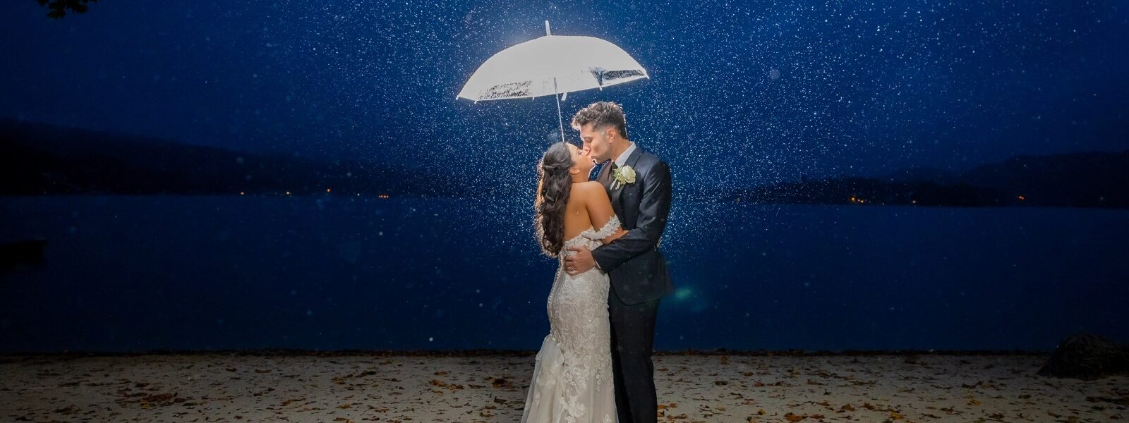 This Couple Took Awesome Rain Photos at Their Lake Mohawk Wedding