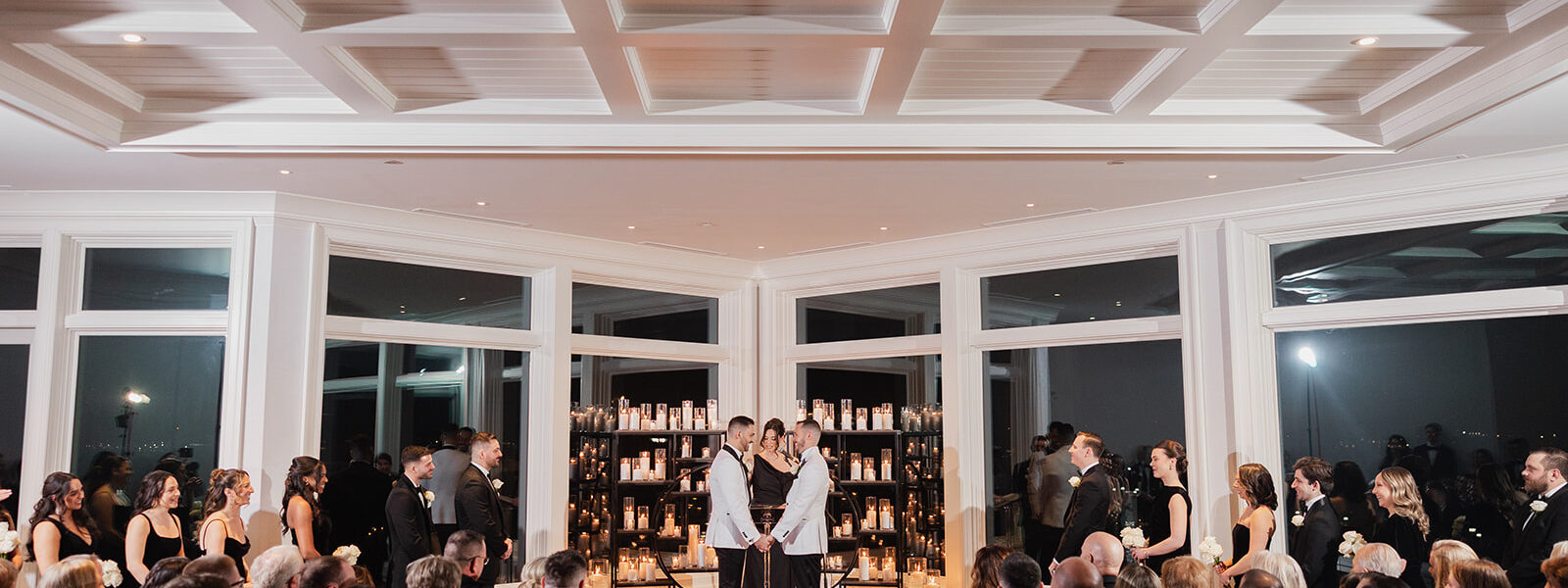 Two Proposals, a Six-Foot Surprise Cake, & a New Year’s Eve Wedding at Clarks Landing Yacht Club