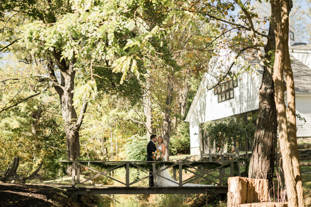 A wedding at the Inn at Millrace Pond in Hope NJ.