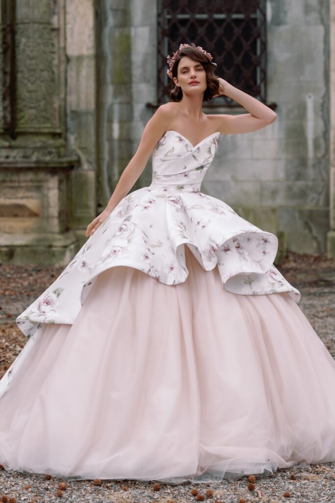 Sareh Nouri Fall 2027 gowns during New York Bridal Fashion Week.