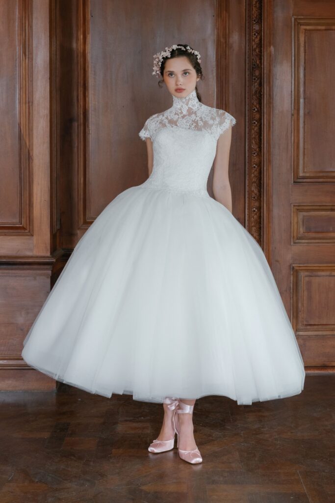 Sareh Nouri Fall 2027 gowns during New York Bridal Fashion Week.