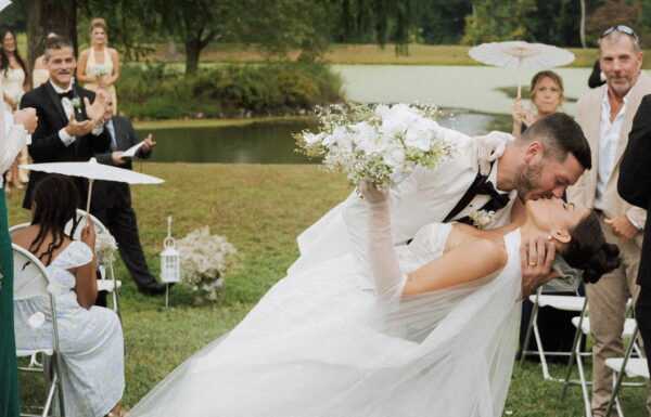 A wedding at an Airbnb in Malvern, Pennsylvania.