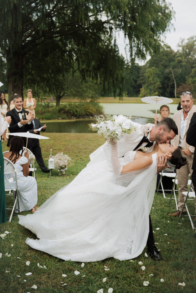 A wedding at an Airbnb in Malvern, Pennsylvania.