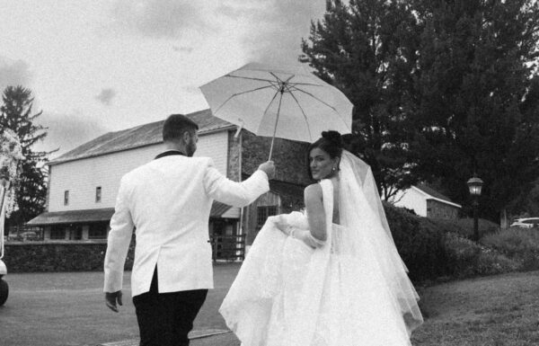 A wedding at an Airbnb in Malvern, Pennsylvania.
