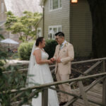 Yellow Bridesmaid Dresses, Honey Jar Favors & a Dance Floor Moment to “Take On Me” They’ll Never Forget at the Inn at Millrace Pond