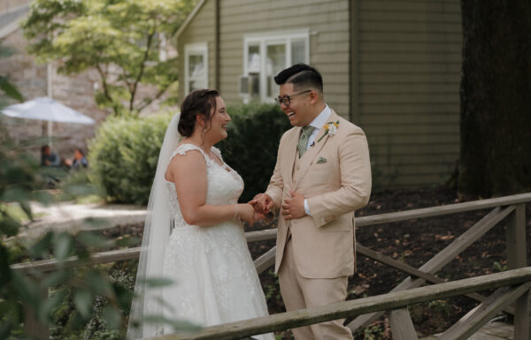 A wedding at the Inn at Millrace Pond.