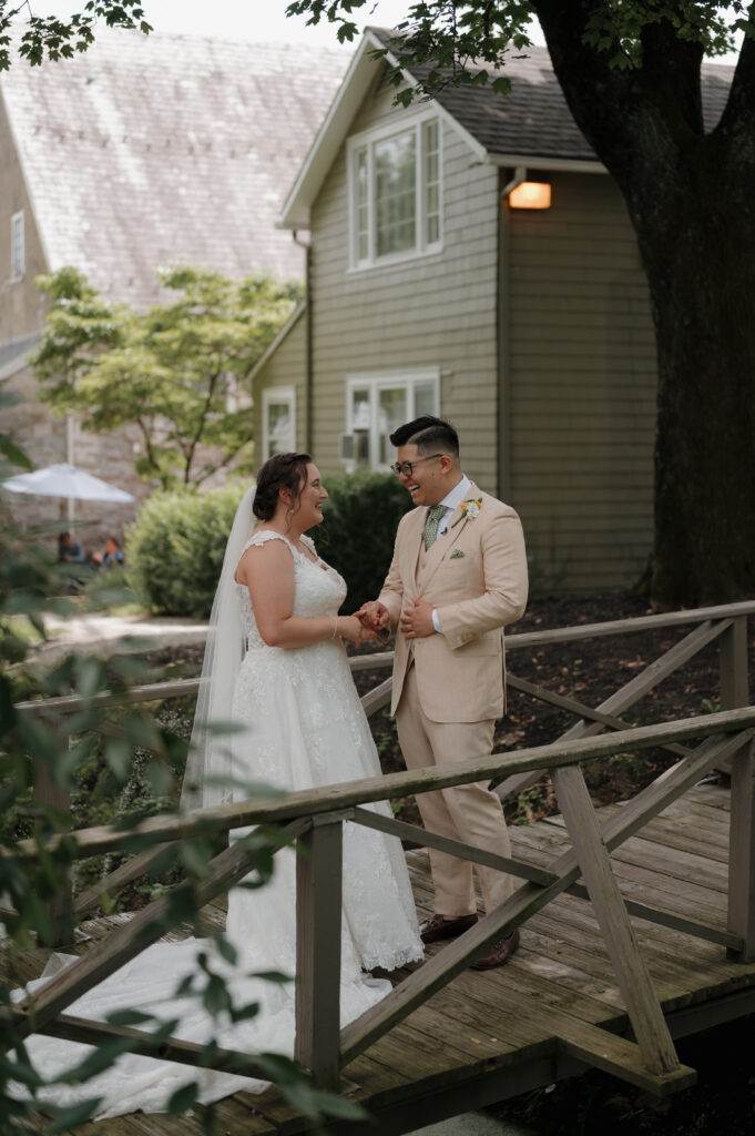 A wedding at the Inn at Millrace Pond.