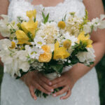 Yellow Bridesmaid Dresses, Honey Jar Favors & a Dance Floor Moment to “Take On Me” They’ll Never Forget at the Inn at Millrace Pond