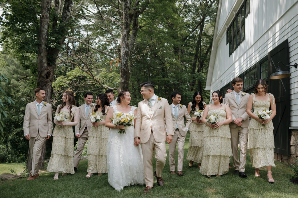 A wedding at the Inn at Millrace Pond.